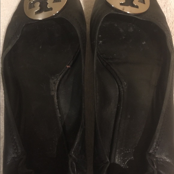 Tory Burch Reva Black Ballet Flats Size 8.5 - Picture 5 of 7